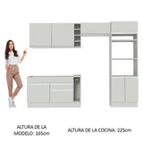 Cocina Integral Cristal 2.90 Metros 10