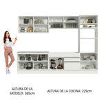 Cocina Integral Glamy 3.10 Metros Blanco 01