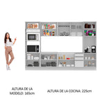 Cocina Integral Olimpia 3.30 Metros Blanco