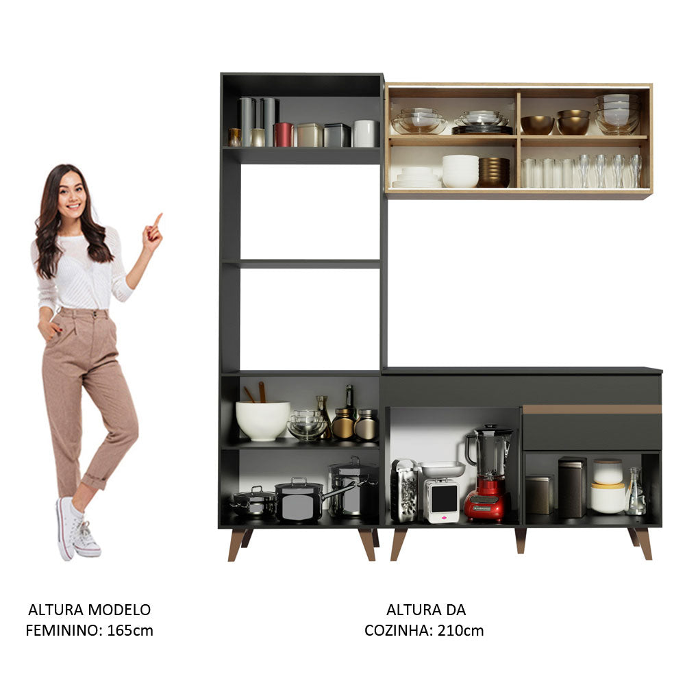 Cocina Integral Reims 1.90 m con Encimera 02