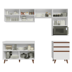 Cocina Integral Reims 2.50 m con Encimera Blanco 08