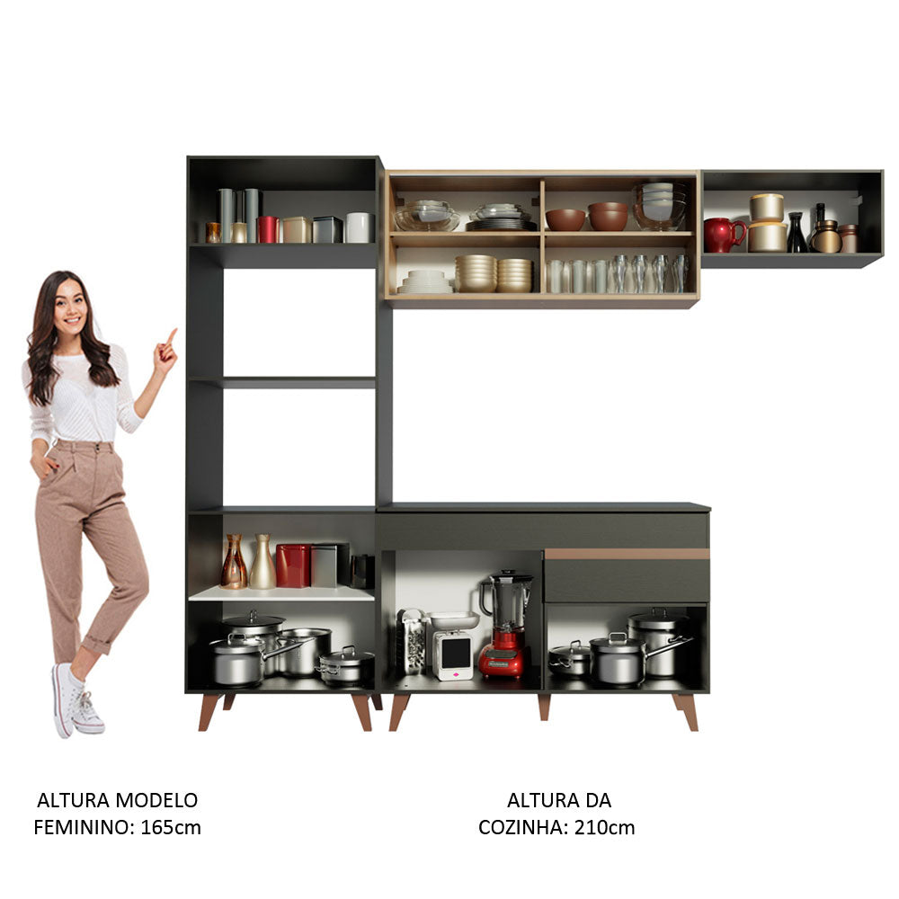 Cocina Integral Reims 2.60 m con Encimera 01