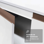 Cocina Integral Reims 3.10 m con Encimera Blanco 01