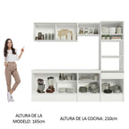 Cocina Integral Topazio 2.40 Metros con Encimera Blanco 05
