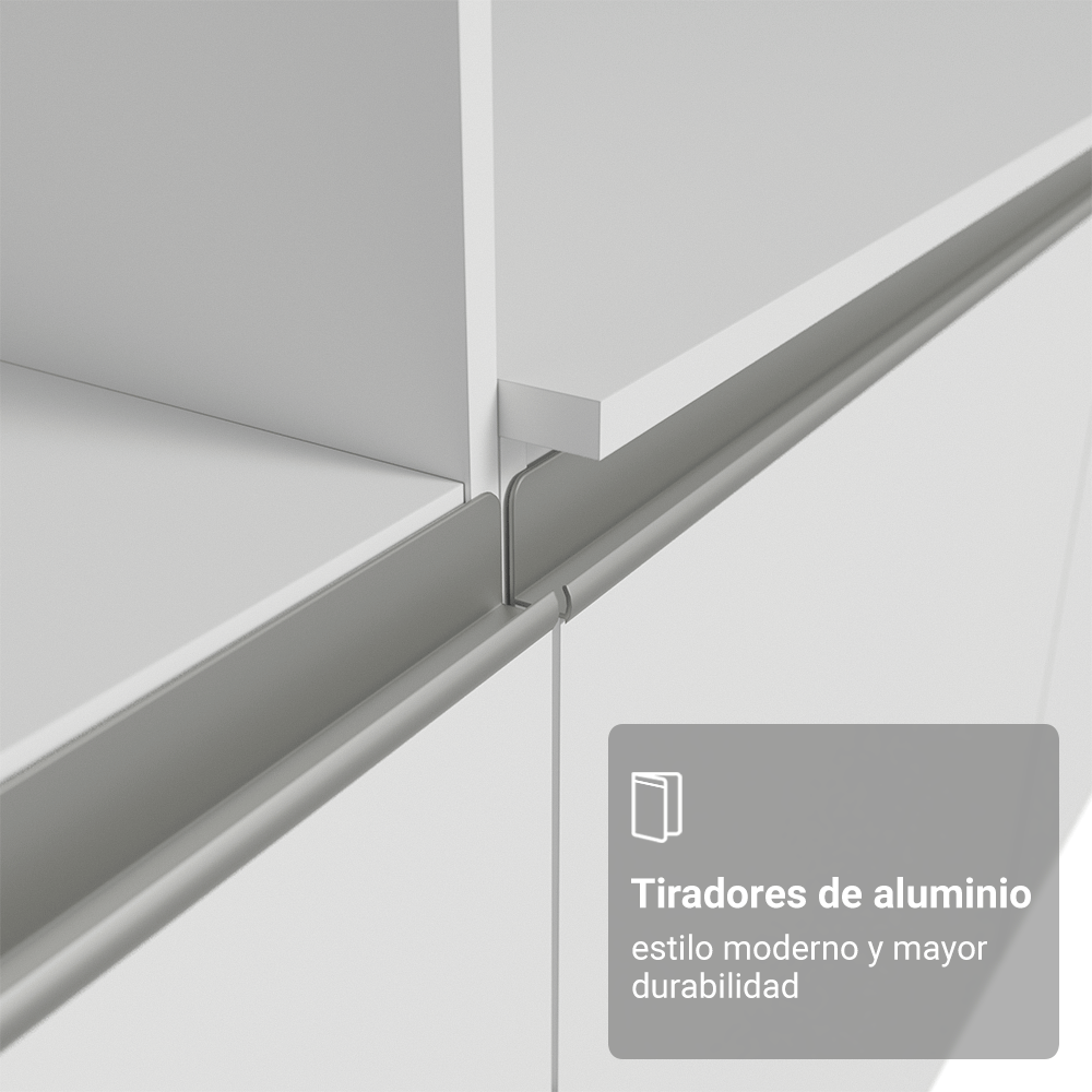 Cocina Integral Diamante 2.40 m con Encimera Blanco 06