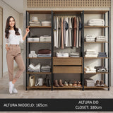 Closet Modulado Abierto Valencia 188 cm 01