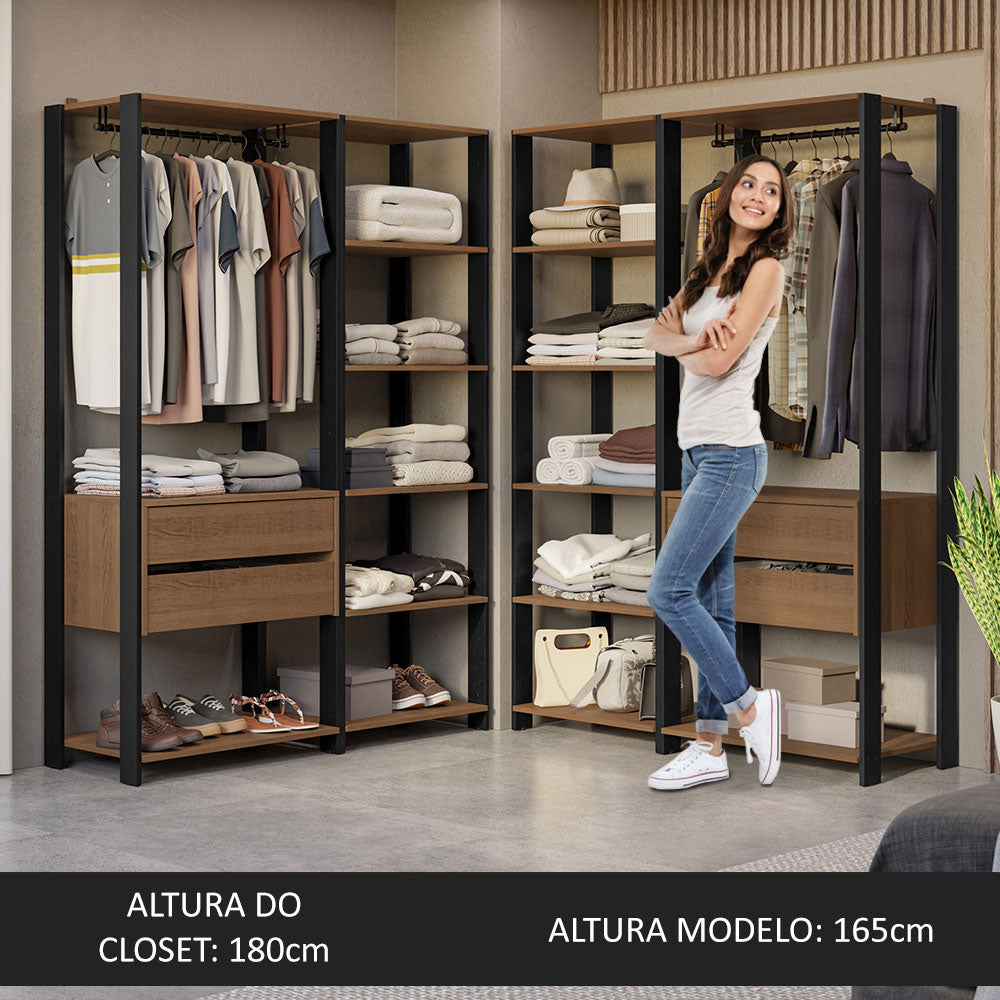 Closet Modulado Abierto Valencia 358 cm 04