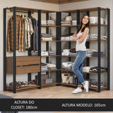Closet Modulado Abierto Valencia 337 cm 05