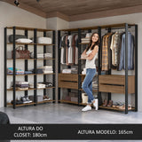 Closet Modulado Abierto Valencia 417 cm 01
