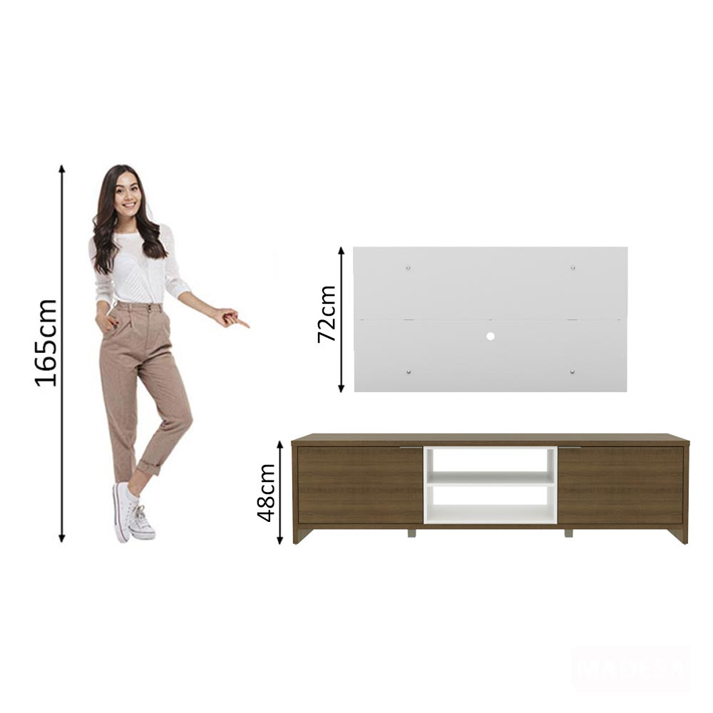 Centro de Entretenimiento para TV Metz Mesa y Panel Hasta 55 Pulgadas