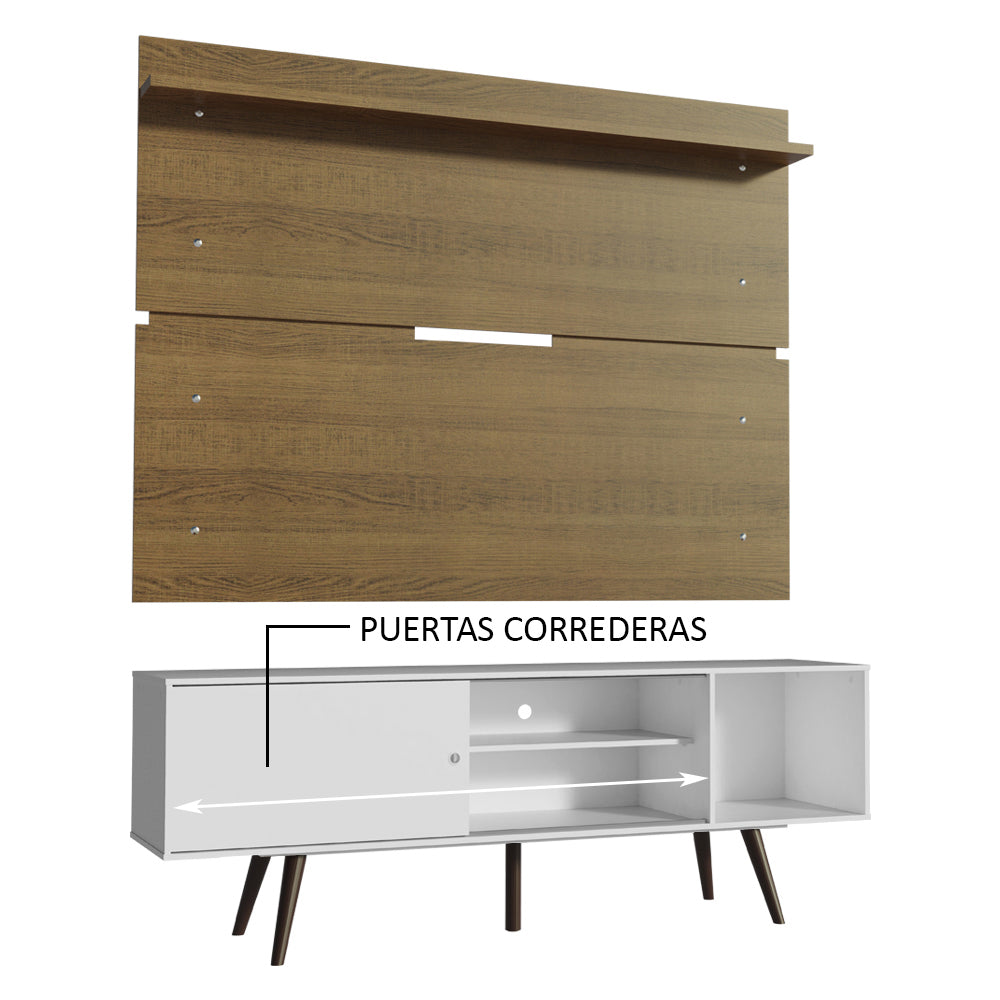 Centro de Entretenimiento para TV Cairo Mesa y Panel Hasta 65 Pulgadas