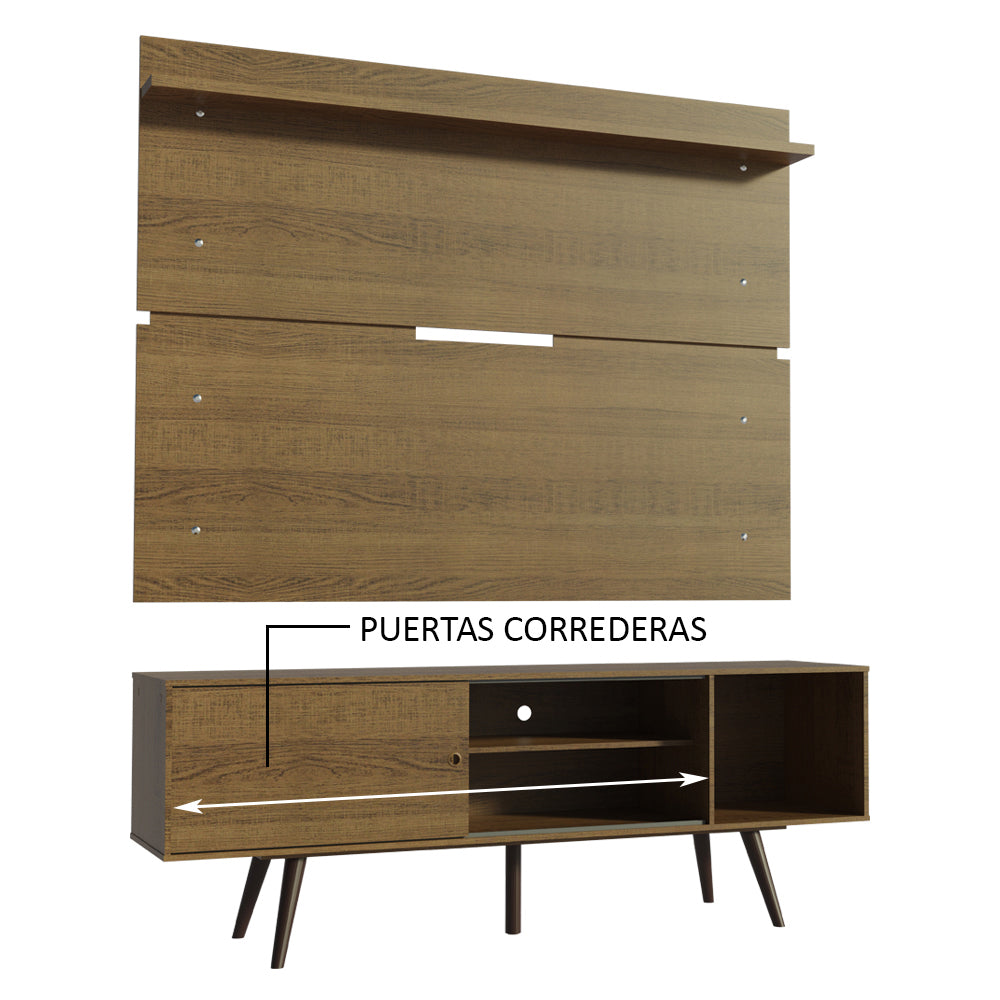 Centro de Entretenimiento para TV Cairo Mesa y Panel Hasta 65 Pulgadas
