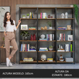 Armario Estante Organizador Multiuso para Libros 177 cm