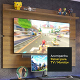 Escritorio Gamer Moderno + Panel para TV Hasta 65 Pulgadas