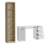 Escritorio de Oficina Alaska + Mueble Estante Librero