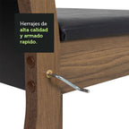 Juego de Comedor Elisa con 4 Sillas Negro/Marrón