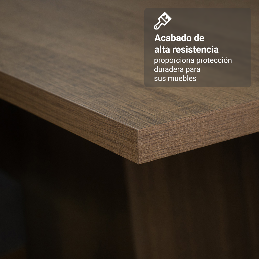 Juego de Comedor Madesa Sheila con 4 Sillas Marrón/Crema/Beige