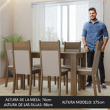 Juego de Comedor Bahamas con 6 Sillas