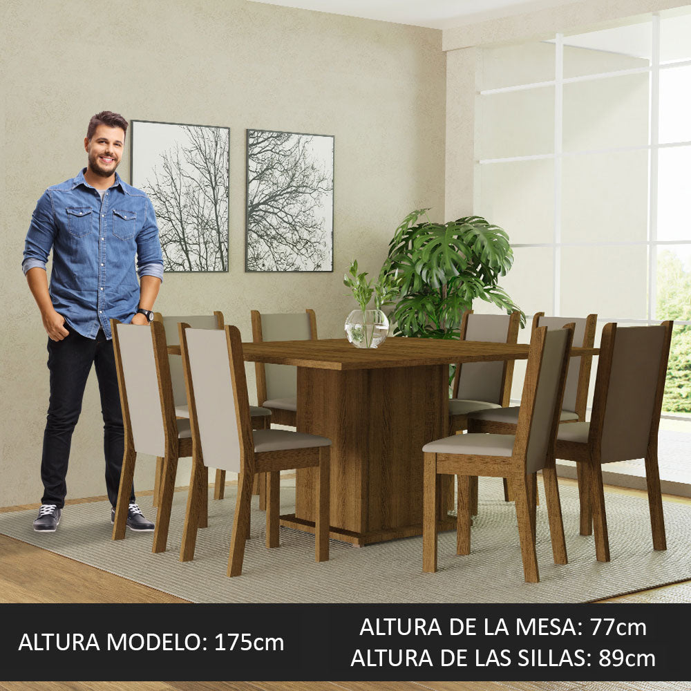 Juego de Comedor Marisa con 8 Sillas