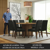 Juego de Comedor Doris con 8 Sillas Oxford