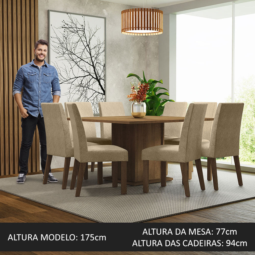 Juego de Comedor Doris con 8 Sillas