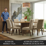 Juego de Comedor Leila con 8 Sillas