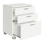Cajonera para Baño 48 cm con 3 Cajones y Ruedas Blanco Madesa