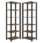 Estante Organizador Multiuso Madesa de 10 Repisas 118 cm Marrón/Negro