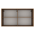 Gabinete Superior de Almacenamiento para Garaje 120 cm Multiuso Marrón/Blanco Madesa