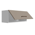 Gabinete Superior de Almacenamiento para Garaje 80 cm Multiuso Blanco/Crema Madesa