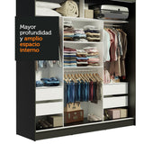 Closet Reno 3 Puertas Corredizas 2 Espejos
