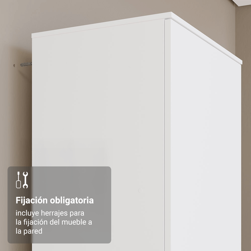 Zapatera Isis 60 cm 1 Puerta Blanco Madesa