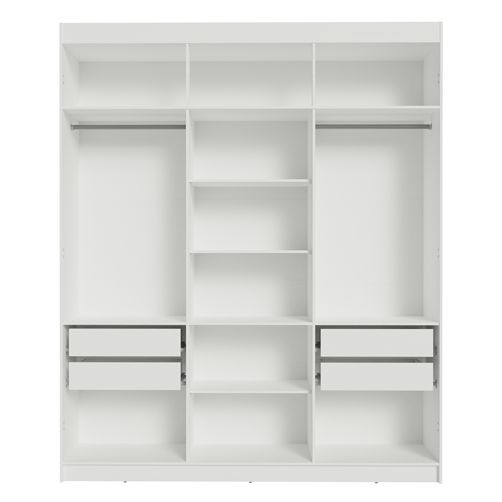 Closet Venus 4 Cajones 2 Barrales 12 Nichos Blanco