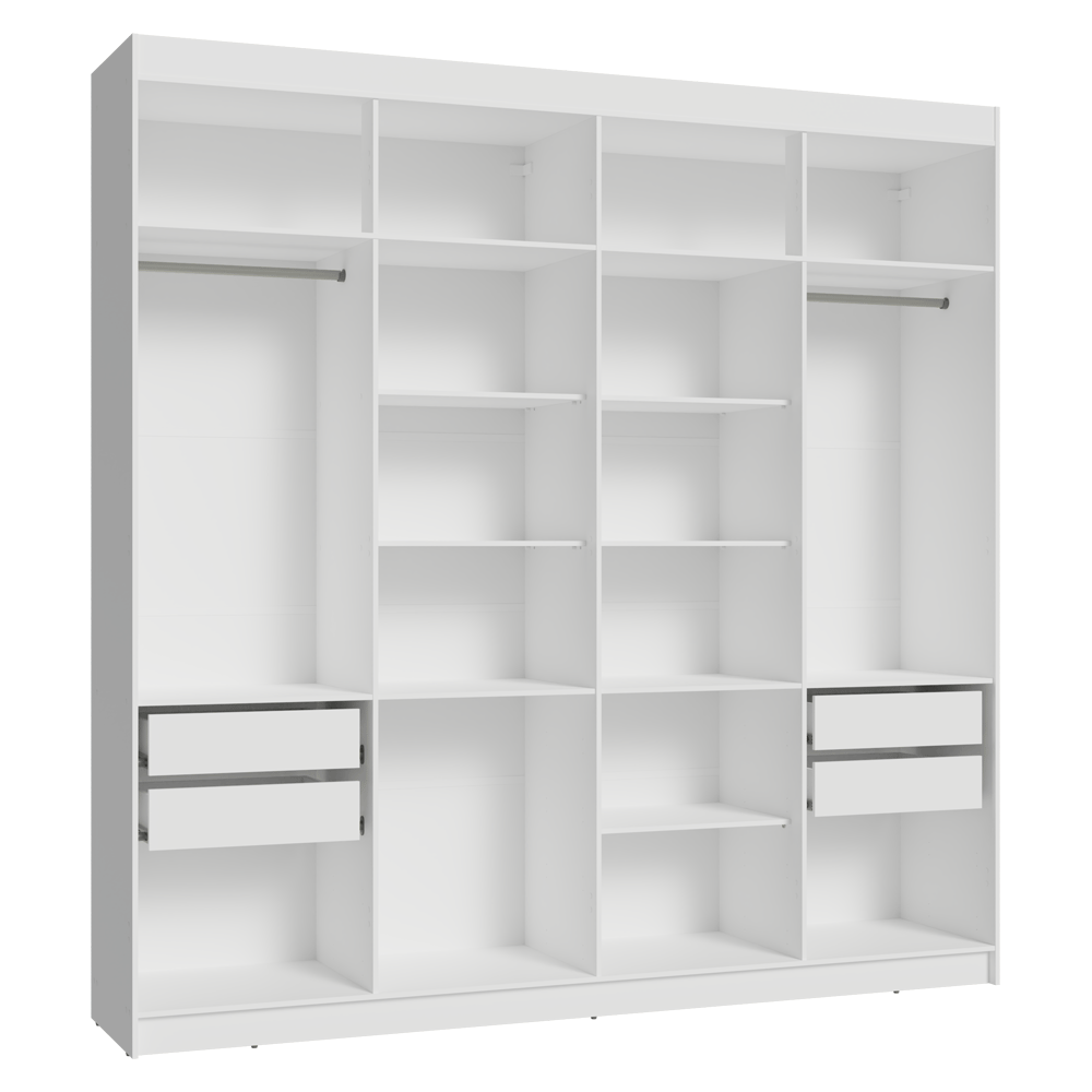 Closet Venus 4 Cajones 2 Barrales 17 Nichos Blanco