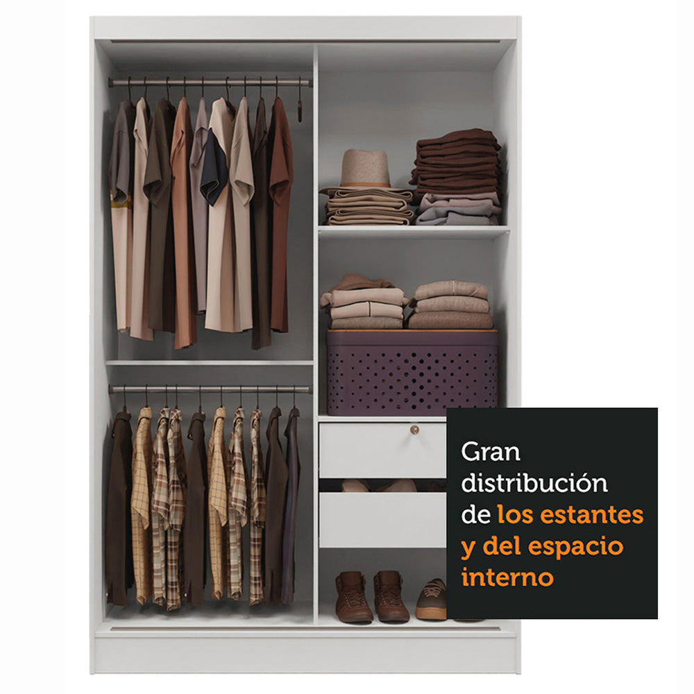 Closet Max 2 Puertas Corredizas 1 Espejo