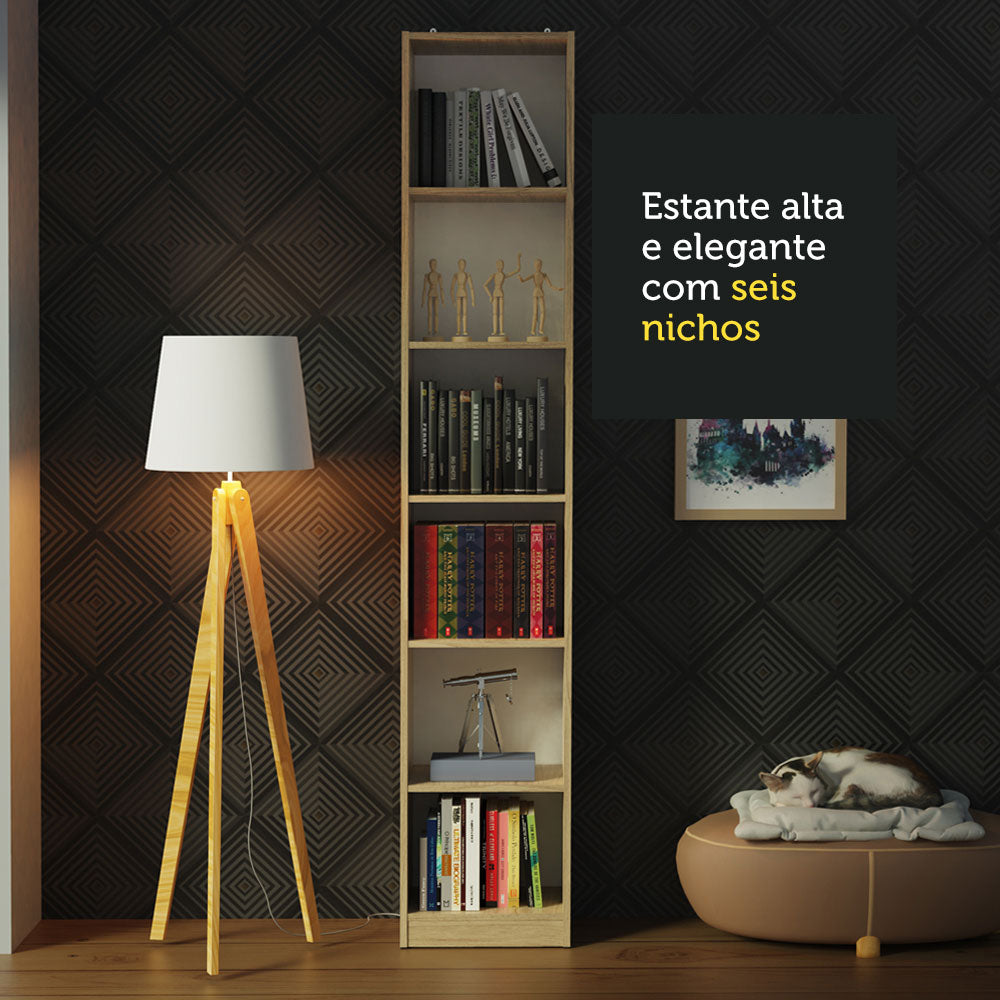 Mueble Estante Librero con 6 Niveles