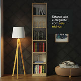 Mueble Estante Librero con 6 Niveles