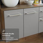 Cocina Compacta Elevada Easy 1.20 m con Encimera MarrónGris
