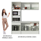 Cocina Integral Topazio 1.80 m con Encimera Blanco