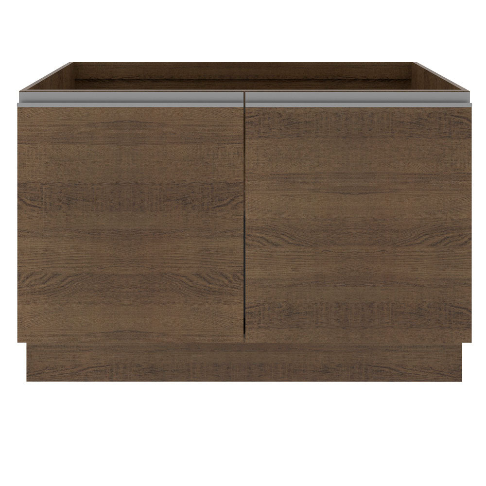 Mueble de Cocina Bajo Glamy 1.20 Metros 2 Puertas Marrón