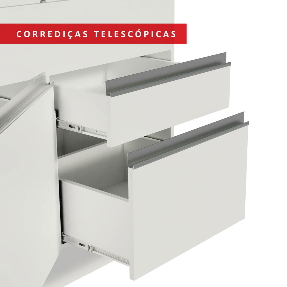 Mueble de Cocina Bajo Glamy 1.50 m 2 Puertas 2 Cajones