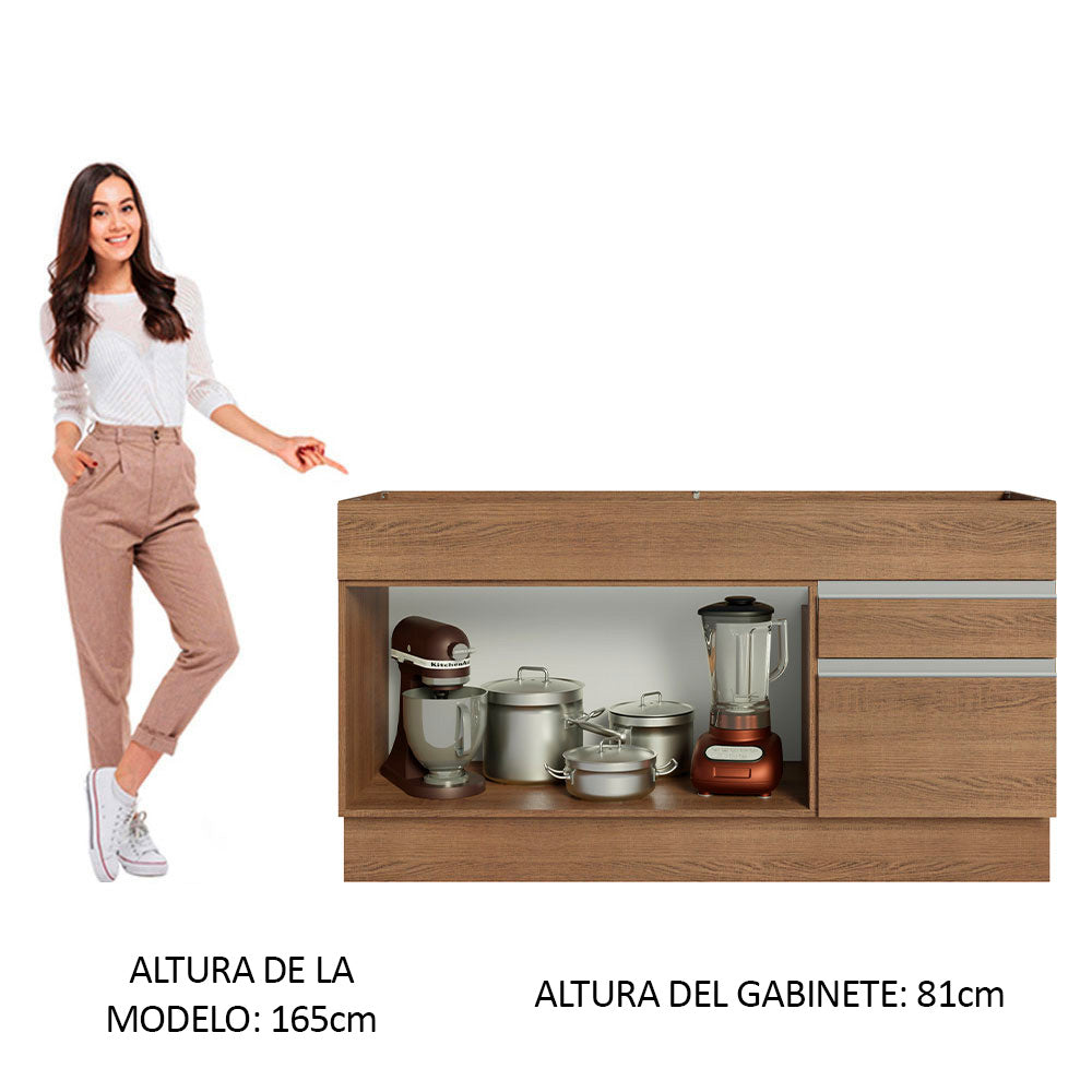 Mueble de Cocina Bajo Glamy 1.50 m 2 Puertas 2 Cajones