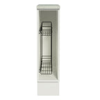 Mueble de Cocina Bajo 20 cm Portacondimentos Glamy, Agata y Stella Blanco Madesa