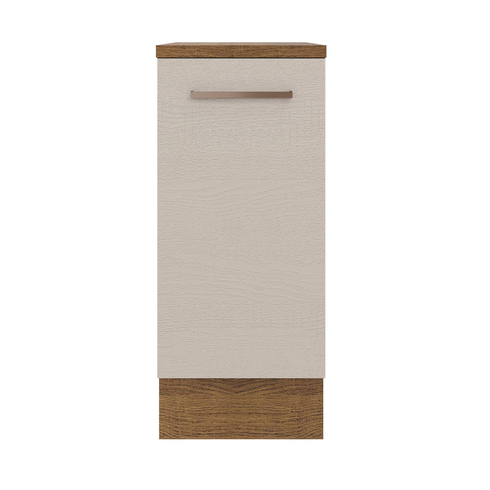 Mueble de Cocina Bajo Agata 35 cm 1 Puerta Marrón/Crema