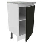 Mueble de Cocina Bajo Glamy 40 cm 1 Puerta Blanco/Negro