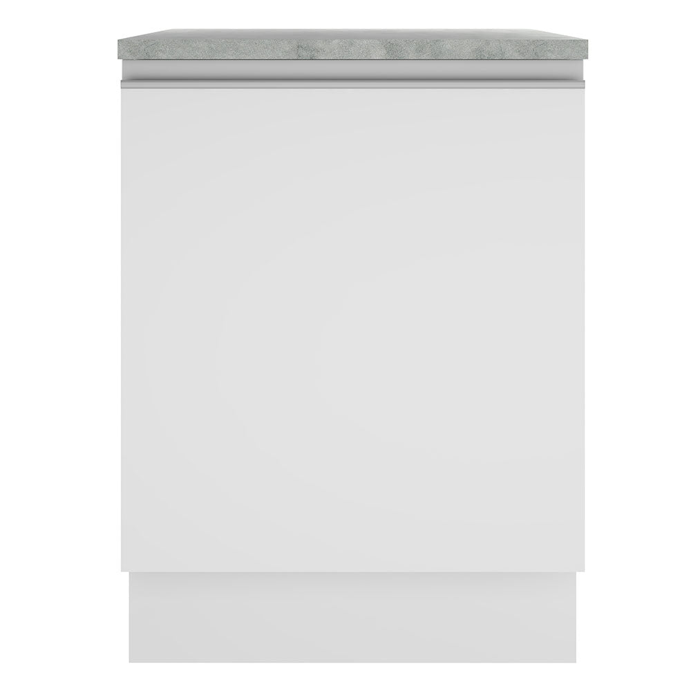 Mueble de Cocina Bajo Glamy 60 cm 1 Puerta Blanco