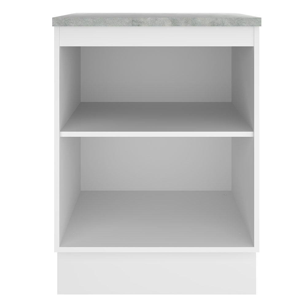Mueble de Cocina Bajo Glamy 60 cm 1 Puerta Blanco/Negro