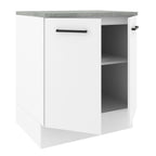 Mueble de Cocina Bajo Agata 70 cm 2 Puertas Blanco