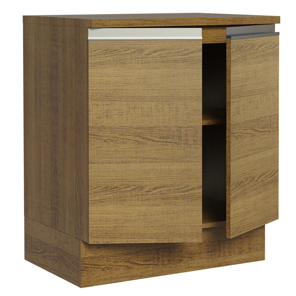 Mueble de Cocina Bajo Glamy 70 cm 2 Puertas Marrón