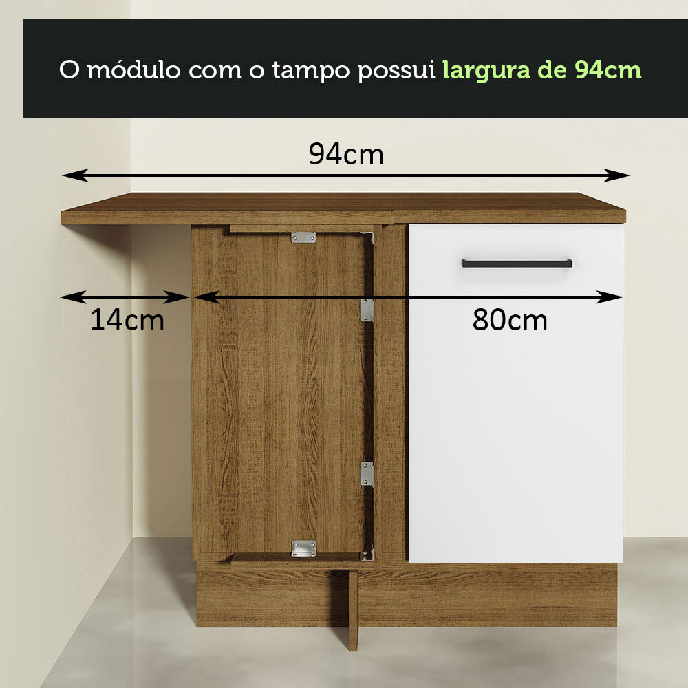 Mueble de Cocina Bajo de Esquina Agata 1 Puerta